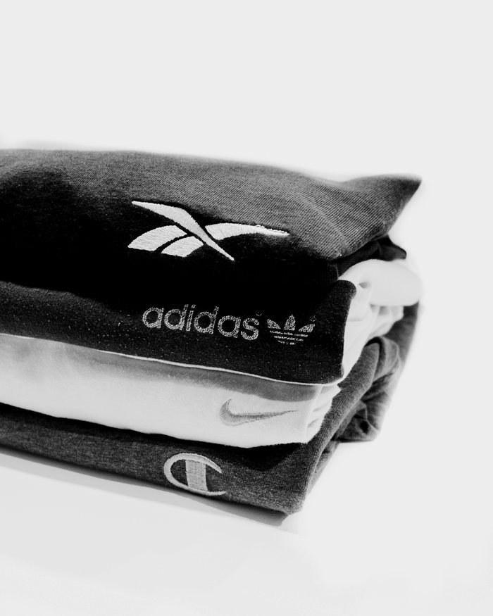 Folded sportswear apparel